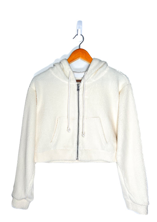 Vermont Cropped Zip up Hoodie